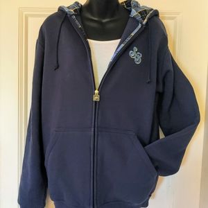 VINTAGE Nike Skateboard Hoodie - (Men's), medium, navy